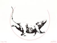 Banksy GDP RAT Screenprint, Signed & Hand-Embellished - Sold for $2,816 on 05-20-2023 (Lot 818).jpg